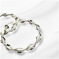 Orecchini Domar Donna Cerchi argento 925 in Argento ORAR-520-280 - ORAR-520-280